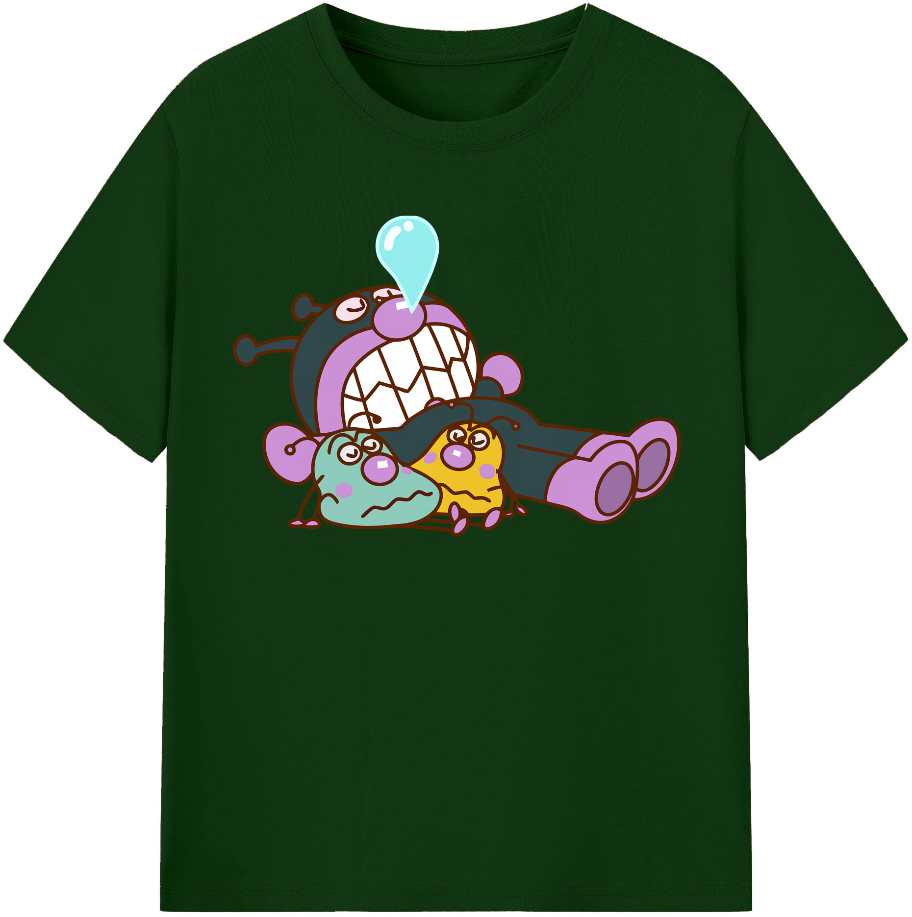（画像用） アンパンマン Anpanman 綿100％半袖Tシャツ（フロントプリント）